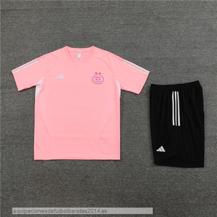 Nuevo Entrenamiento Conjunto Completo Niños Argelia 2023 Rosa Negro Baratas